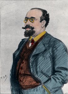 Portrait de Lazare Bernard (Bernard Lazare) (1865-1903), critique littéraire juif français, journaliste politique, polémiste et anarchiste